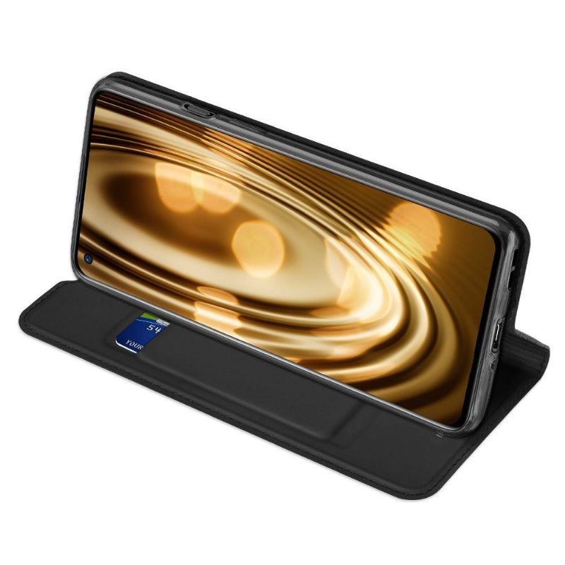 Flipové Pouzdro Na OnePlus 9 Obchodní Saténový Efekt