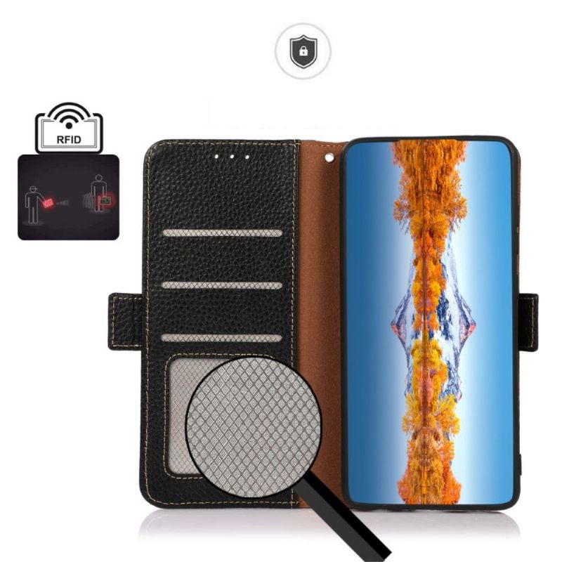 Kožené Pouzdro Na OnePlus 9 Zrnitá Kůže Khazneh