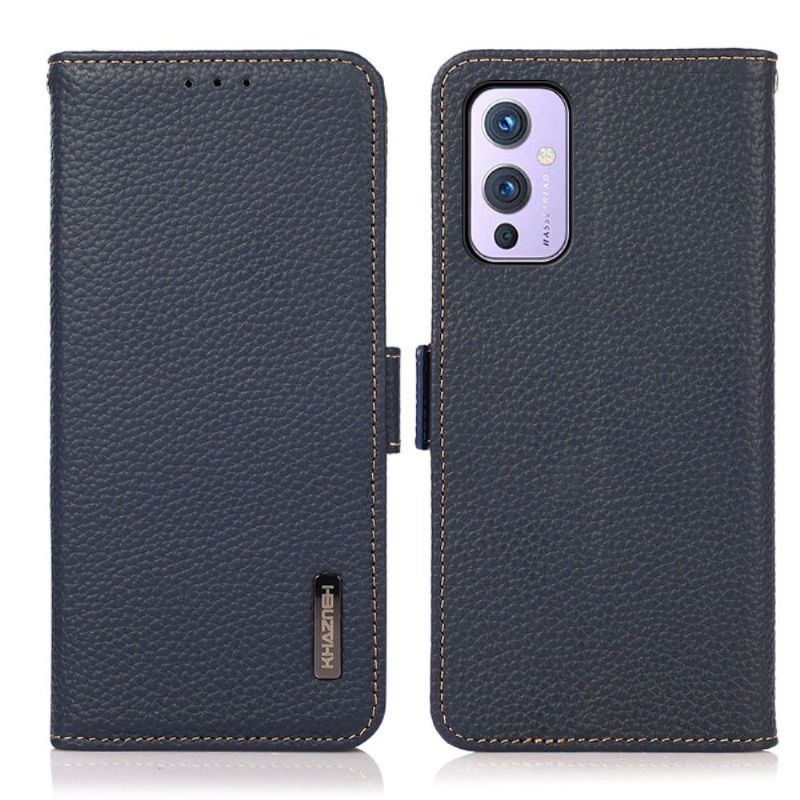 Kožené Pouzdro Na OnePlus 9 Zrnitá Kůže Khazneh