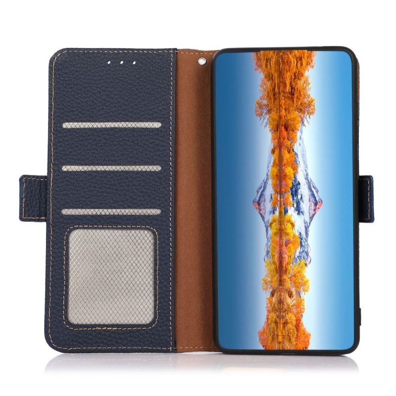 Kožené Pouzdro Na OnePlus 9 Zrnitá Kůže Khazneh