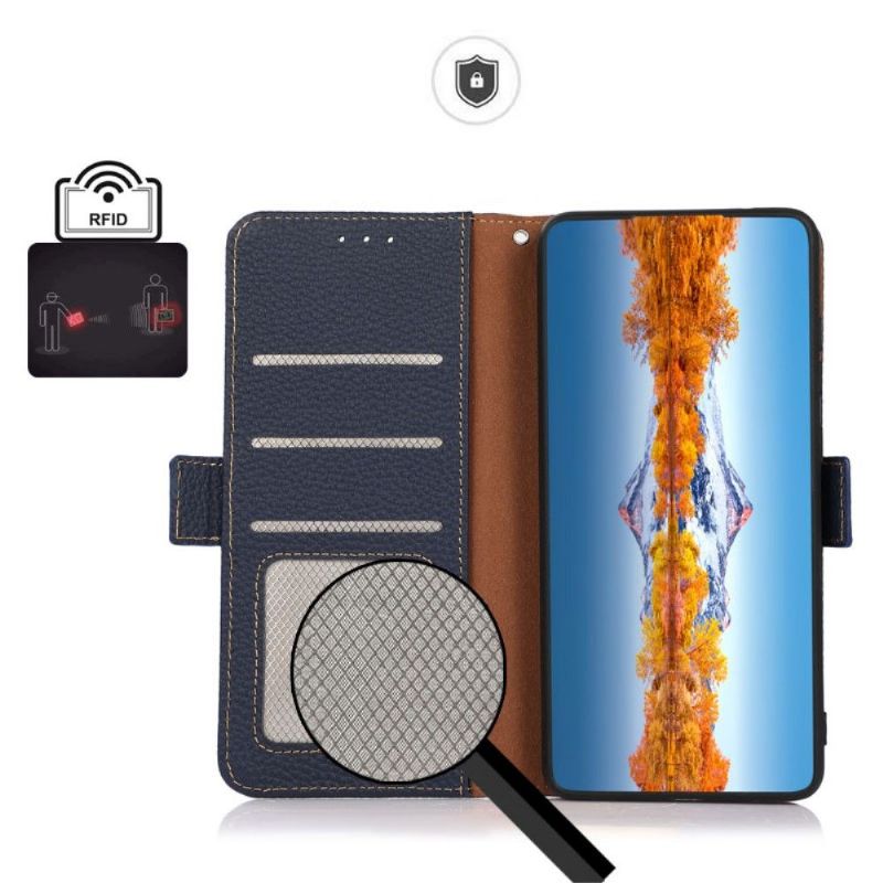 Kožené Pouzdro Na OnePlus 9 Zrnitá Kůže Khazneh