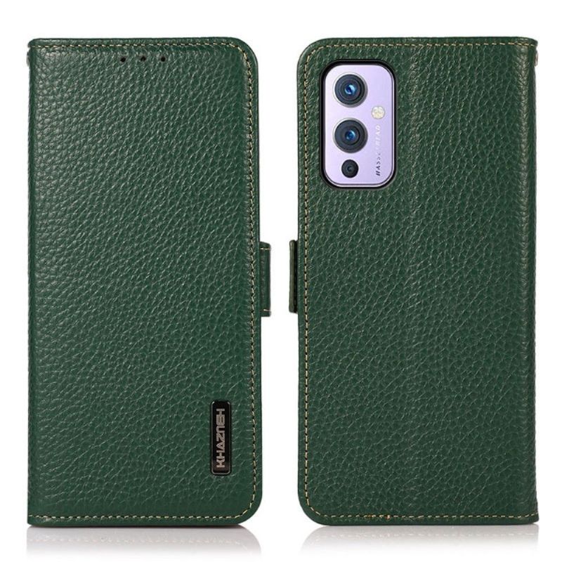Kožené Pouzdro Na OnePlus 9 Zrnitá Kůže Khazneh