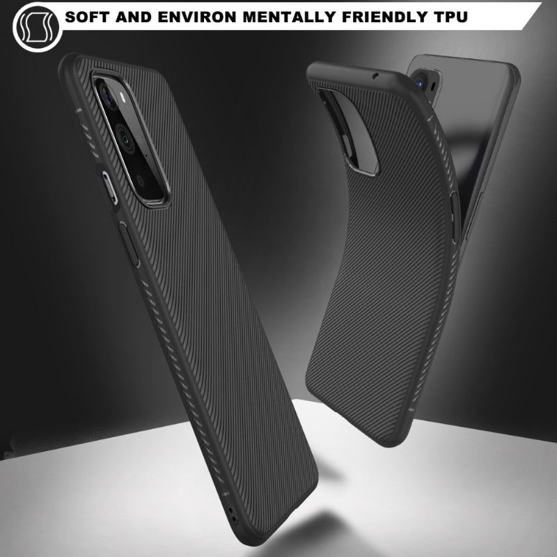 Kryt Na OnePlus 9 Silikonový Pruhovaný Efekt