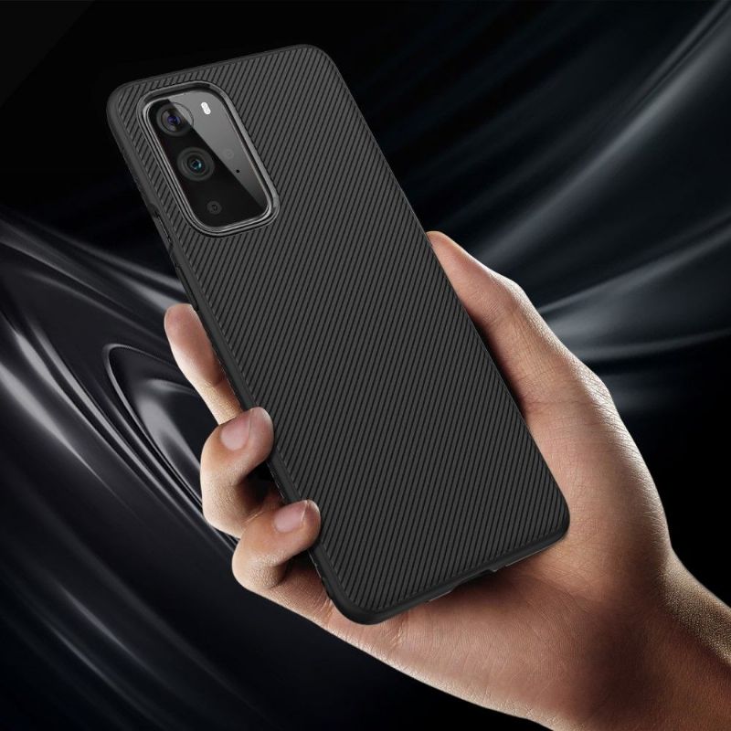 Kryt Na OnePlus 9 Silikonový Pruhovaný Efekt