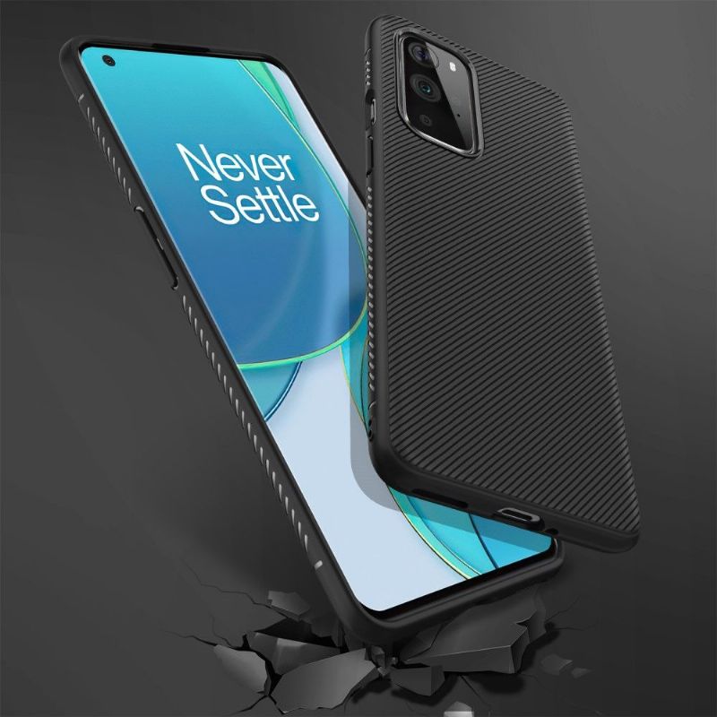 Kryt Na OnePlus 9 Silikonový Pruhovaný Efekt
