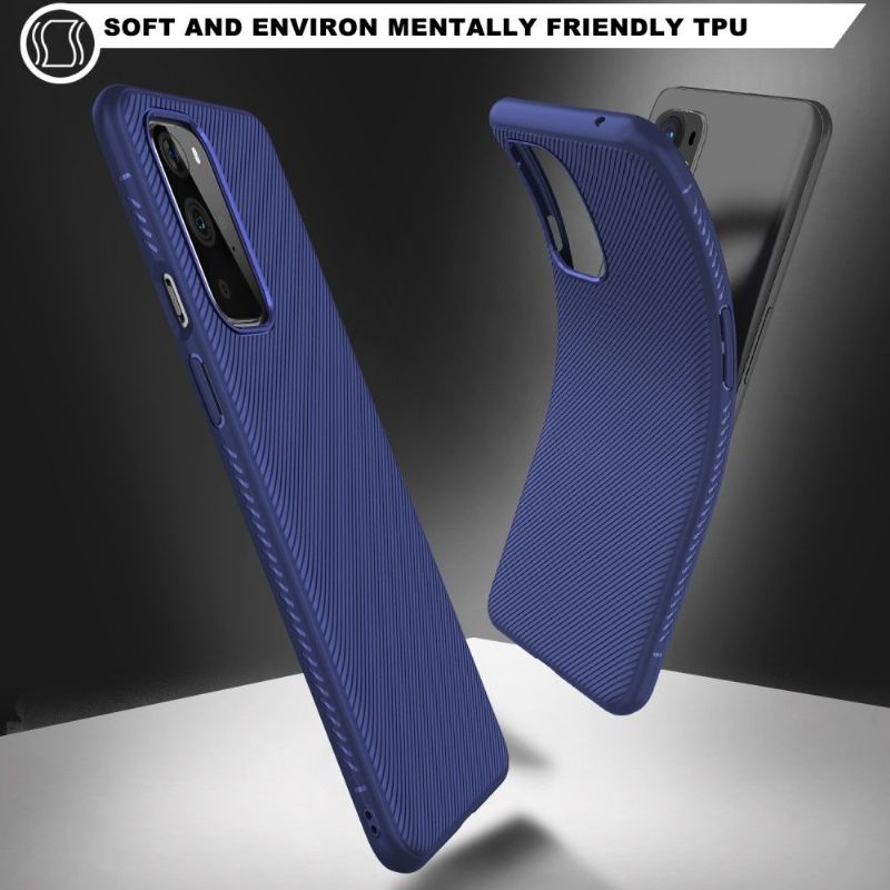 Kryt Na OnePlus 9 Silikonový Pruhovaný Efekt