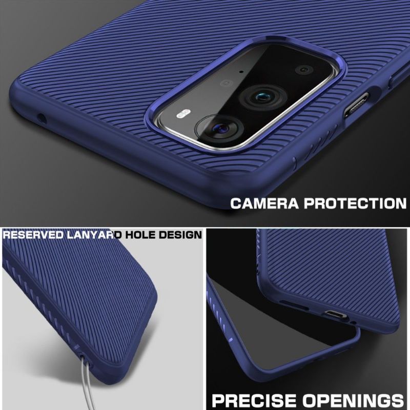 Kryt Na OnePlus 9 Silikonový Pruhovaný Efekt