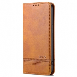 Kožené Pouzdro Folio iPhone 16 Pro Azns