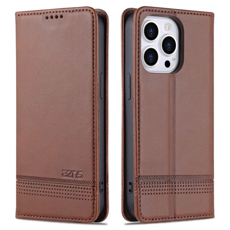 Kožené Pouzdro Folio iPhone 16 Pro Azns