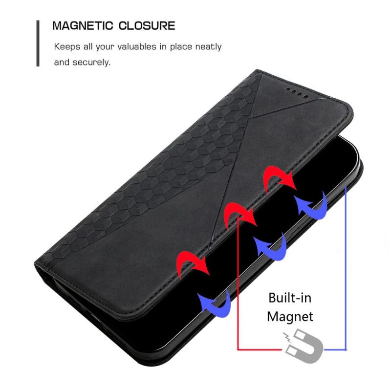 Kožené Pouzdro Folio iPhone 16 Pro Kostky