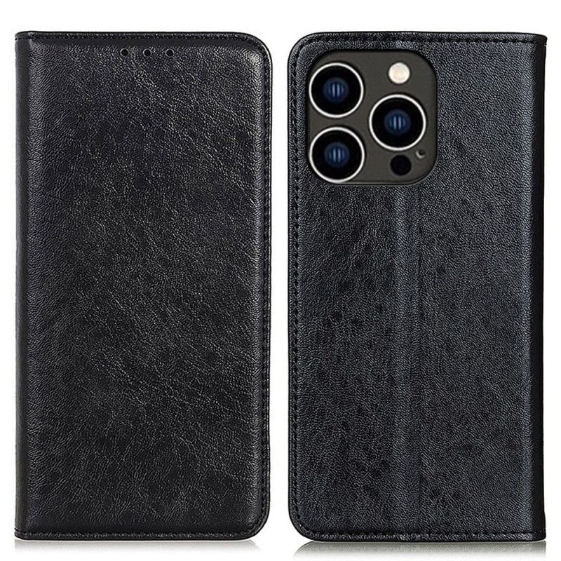 Kožené Pouzdro Folio iPhone 16 Pro S Texturou