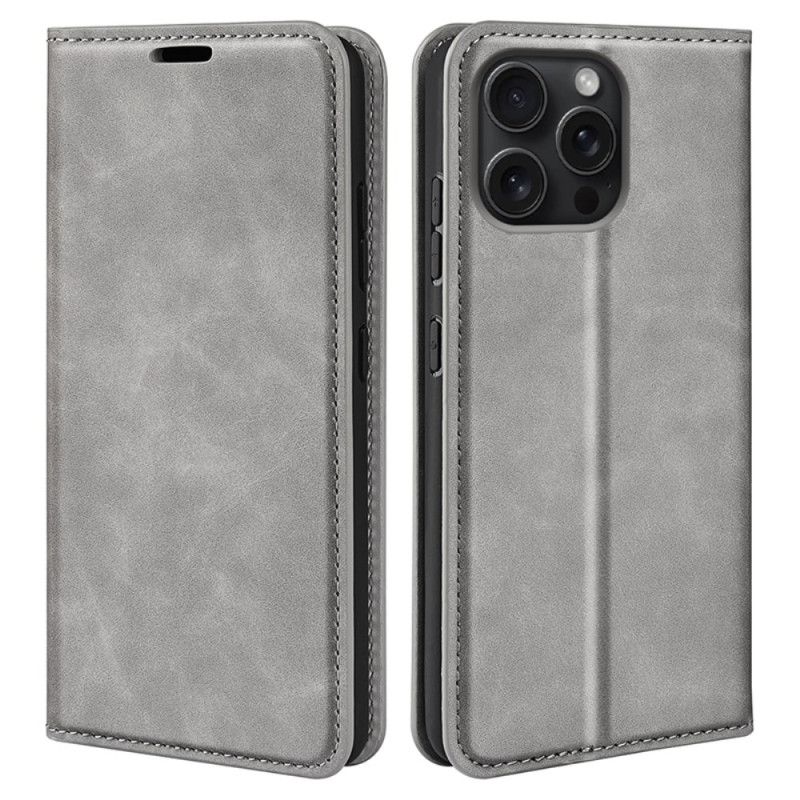 Kožené Pouzdro iPhone 16 Pro Kryty Na Mobil Klasika