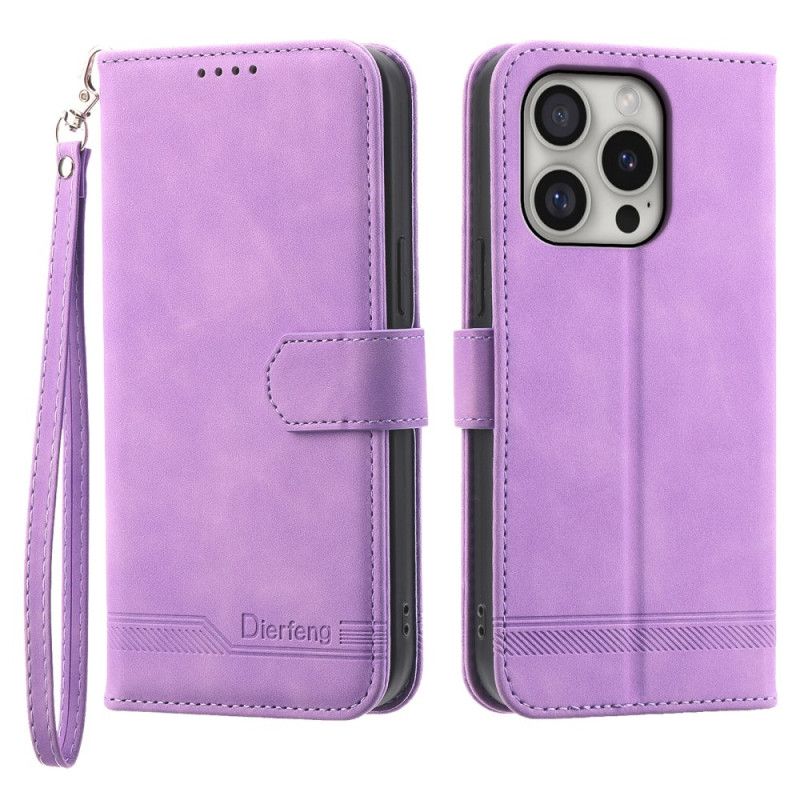 Kožený Kryt Na iPhone 16 Pro Dierfeng