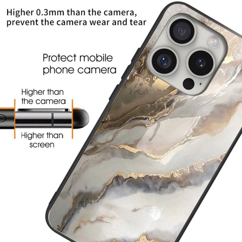 Kryt iPhone 16 Pro Alchymistické Tvrzené Sklo Z Mramoru
