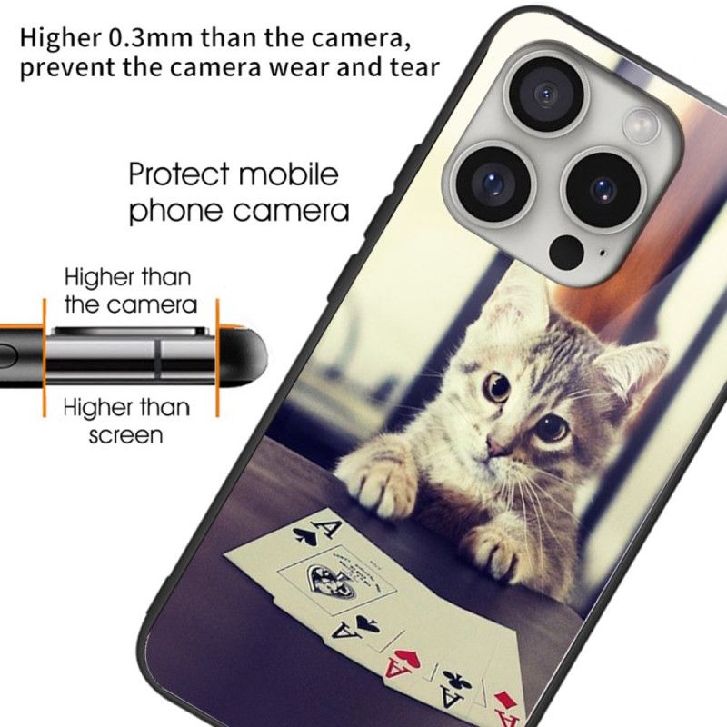 Kryt iPhone 16 Pro Chatovací Poker Z Tvrzeného Skla
