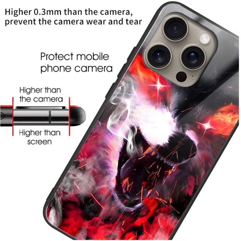 Kryt iPhone 16 Pro Tvrdé Vlčí Tvrzené Sklo