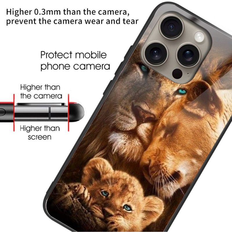 Kryt Na iPhone 16 Pro Tvrzené Sklo Lions