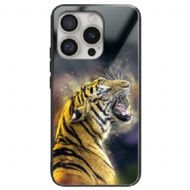 Kryt Na iPhone 16 Pro Tvrzené Sklo Řvoucího Tygra