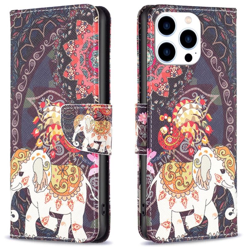 Peněženková Pouzdra iPhone 16 Pro Kmenový Slon