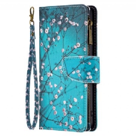 Peněženková Pouzdra iPhone 16 Pro Kryty Na Mobil Peněženka Plum Blossom
