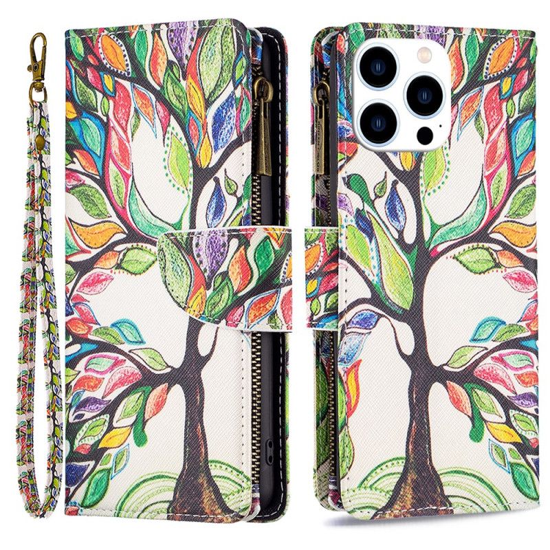 Peněženková Pouzdra iPhone 16 Pro Kryty Na Mobil Peněženka Tree Of Life