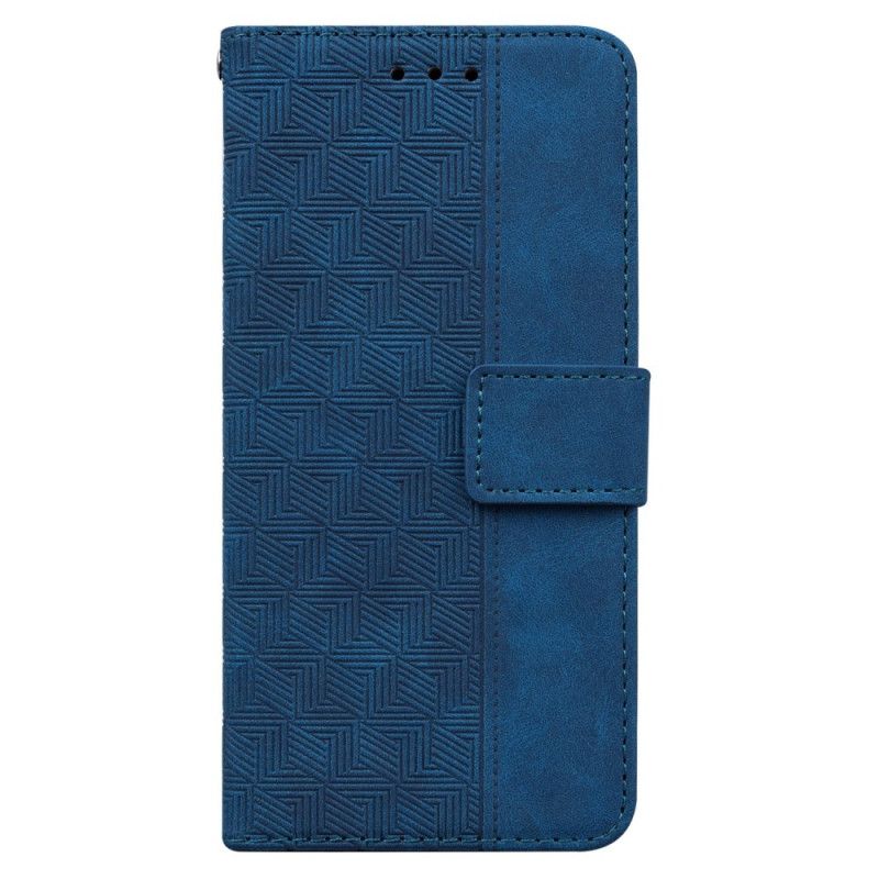 Peněženková Pouzdra iPhone 16 Pro Páskový Tkaný Vzor
