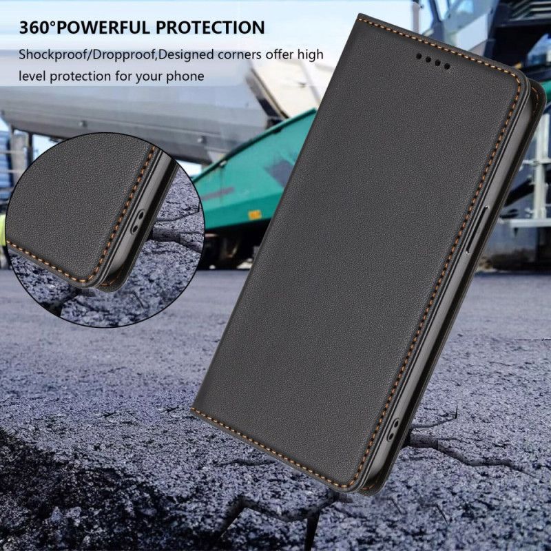 Kožené Pouzdro Folio Na Xiaomi 17 Magnetické Zapínání A Ochrana Rfid