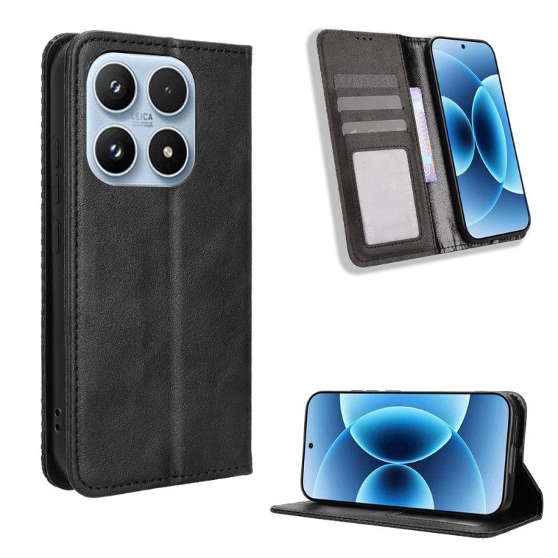 Kožené Pouzdro Folio Na Xiaomi 17 Vintage Vlys