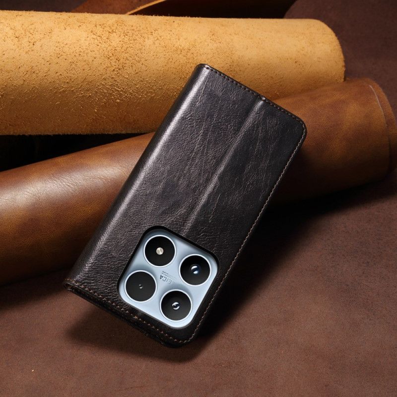 Kožené Pouzdro Folio Xiaomi 17 Voskovaná Imitace Kůže