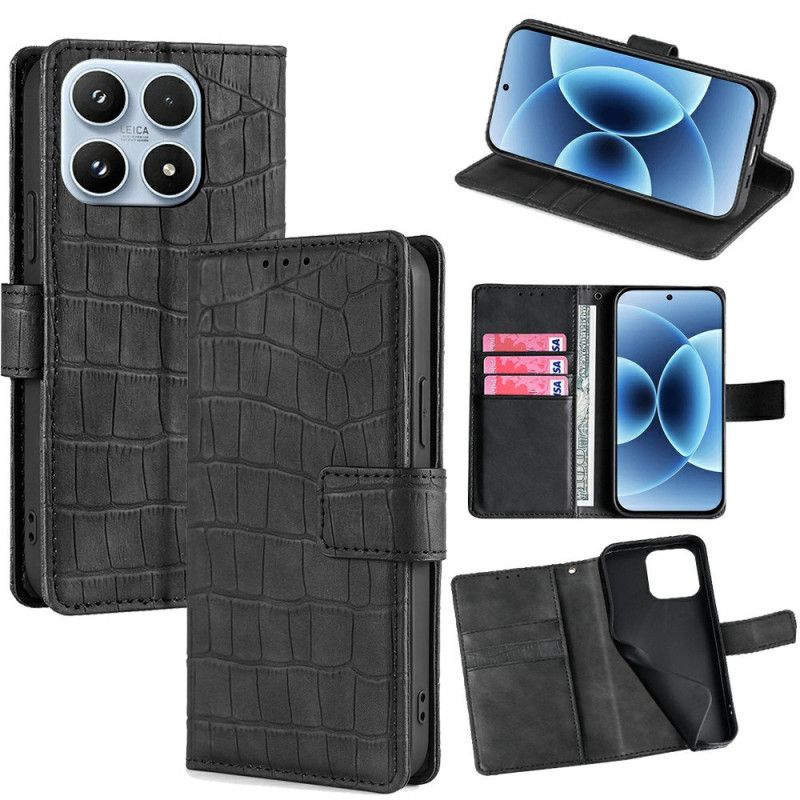 Kožený Kryt Na Xiaomi 17 Krokodýlí Textura