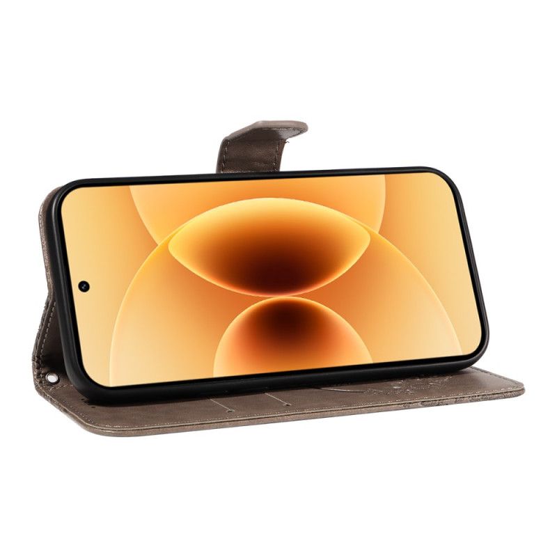 Kožený Kryt Na Xiaomi 17 Motýlí Vzor