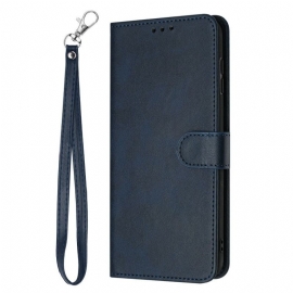 Kožený Kryt Xiaomi 17 Kožený Efekt Se Šňůrkou Na Krk