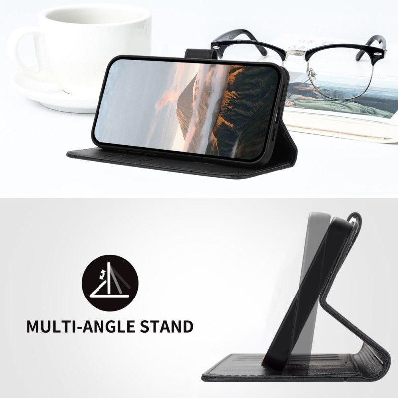 Kožený Kryt Xiaomi 17 Trojúhelníkový Vzor