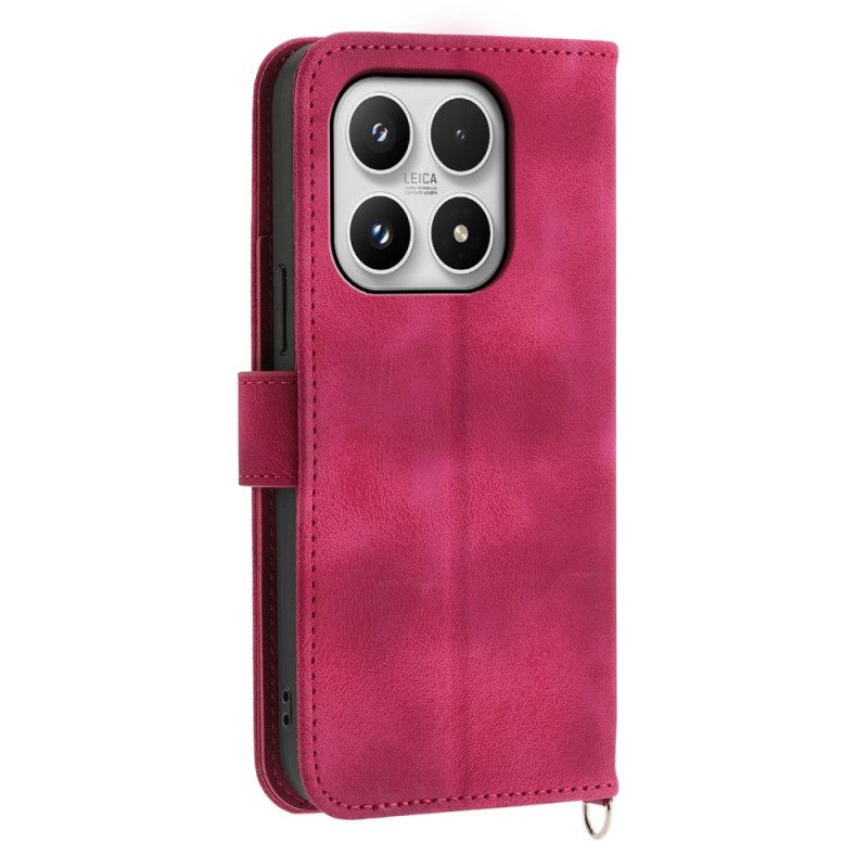 Peněženková Pouzdra Xiaomi 17 Kryty Na Mobil Krajkový Semišový Efekt