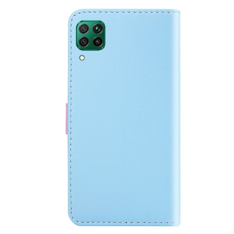 Flipové Pouzdro Na Huawei P40 Lite Tříbarevné Švy