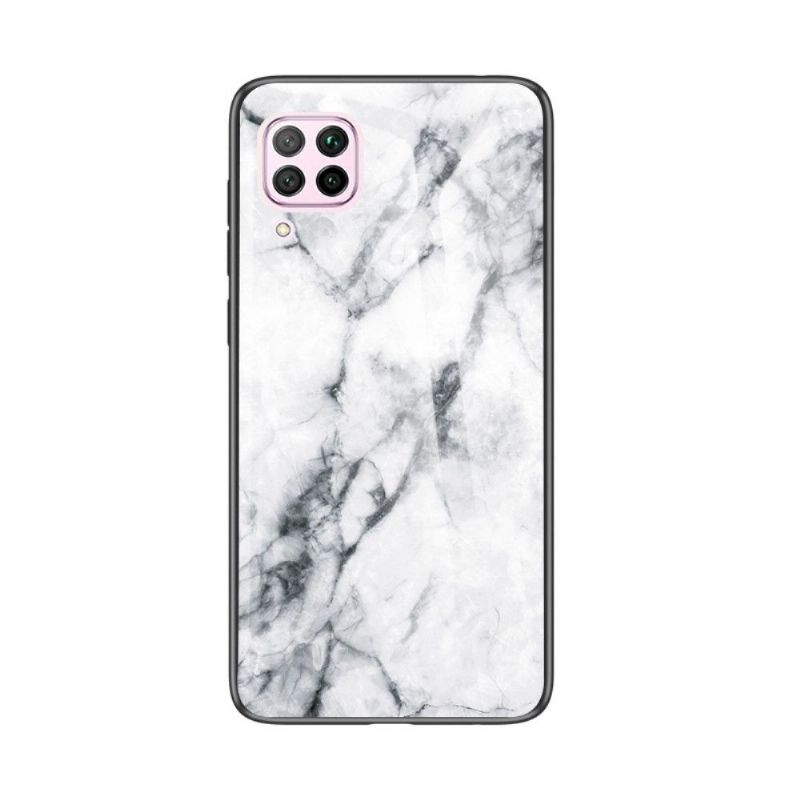 Kryt Na Huawei P40 Lite Celine Mramorová Skleněná Zadní Strana