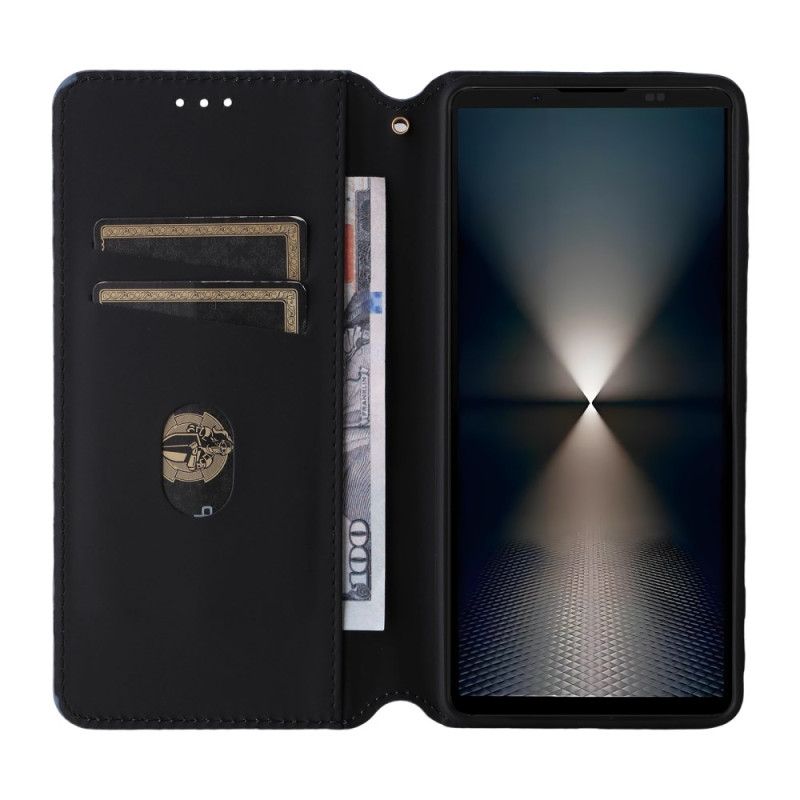 Kožené Pouzdro Folio Sony Xperia 1 Vii 3d Diamanty