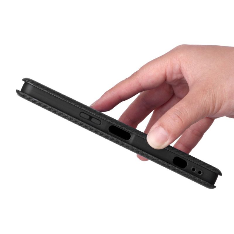 Kožené Pouzdro Folio Sony Xperia 1 Vii Uhlíková Vlákna