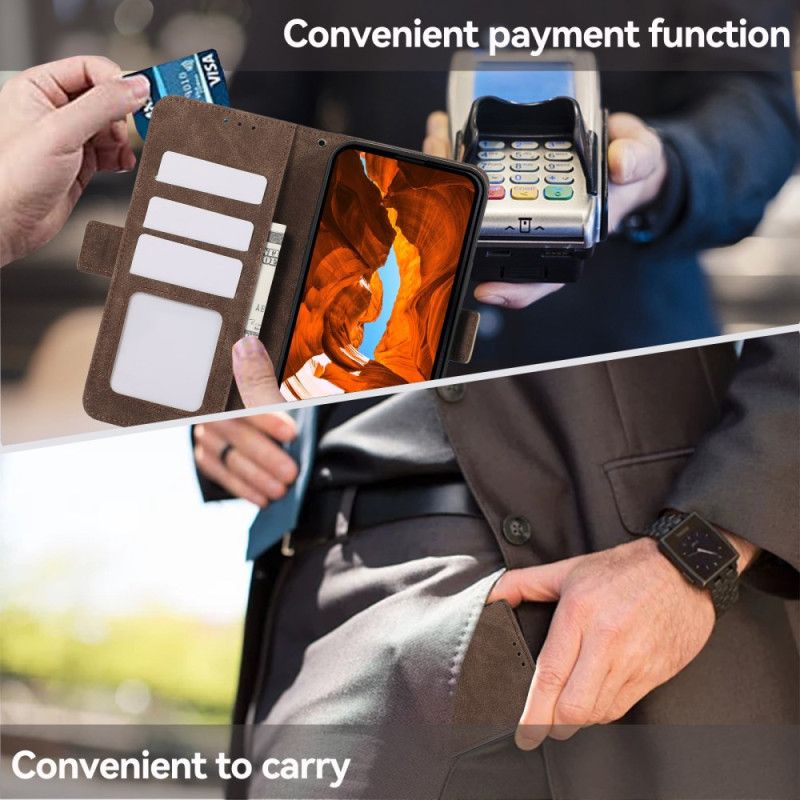 Kožený Kryt Sony Xperia 1 Vii Abeel Semišový Efekt