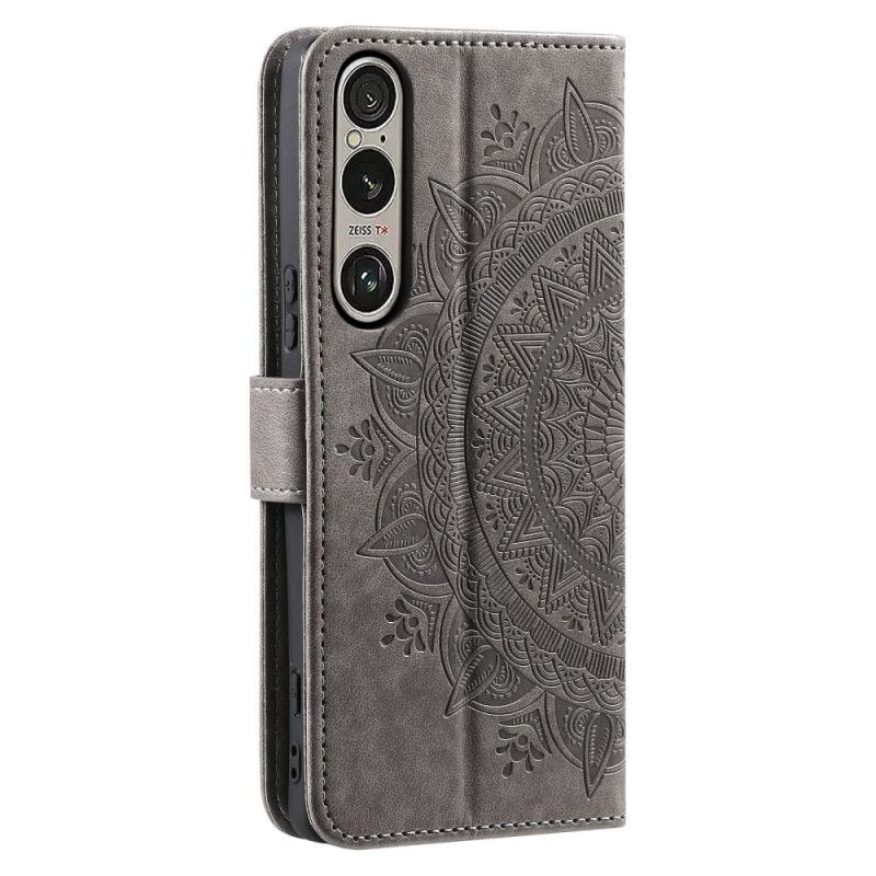 Kožený Kryt Sony Xperia 1 Vii Mandala Slunce