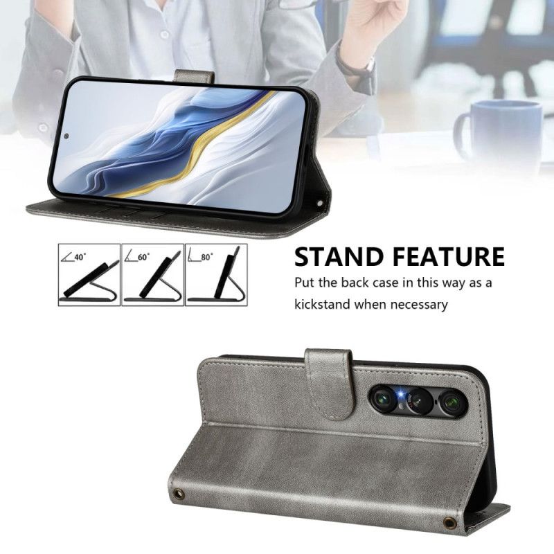 Kožený Kryt Sony Xperia 1 Vii Retro Design