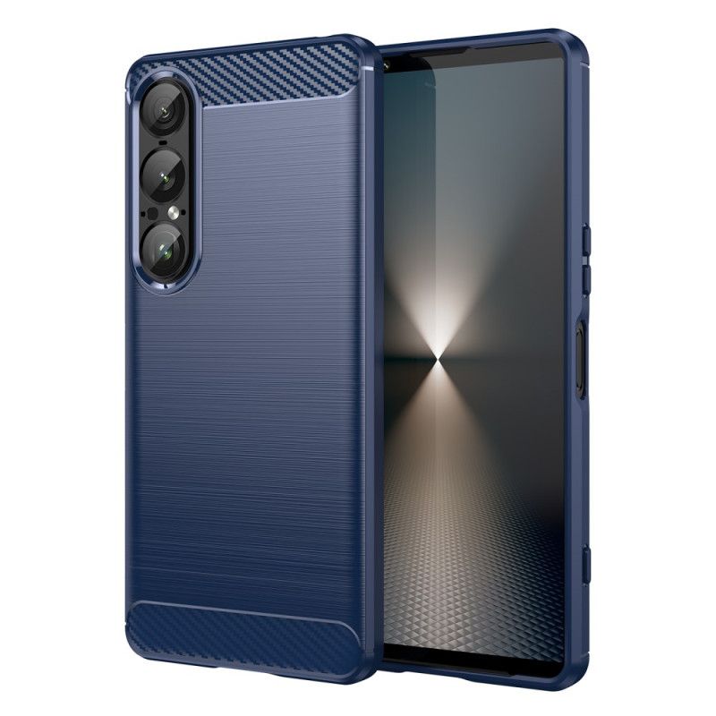 Kryt Sony Xperia 1 Vii Kartáčované Uhlíkové Vlákno