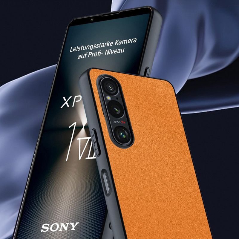 Kryt Sony Xperia 1 Vii Kožený Efekt