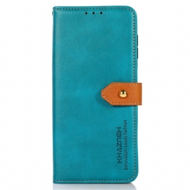 Peněženková Pouzdra Sony Xperia 1 Vii Kryty Na Mobil Khazneh Zlatá Spona