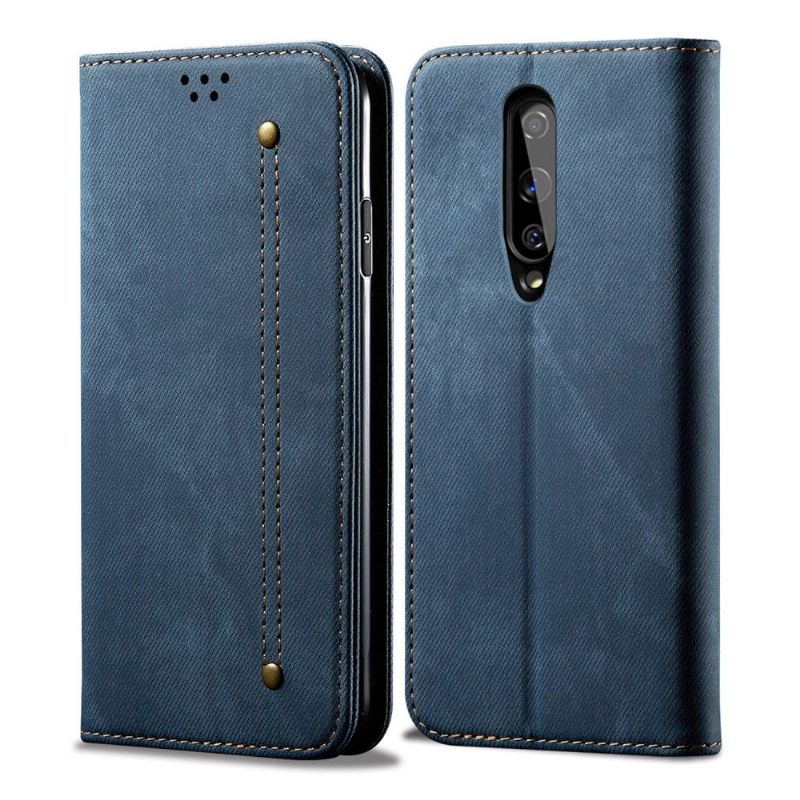 Flipové Pouzdro Na OnePlus 8 Styl Džínů La Giulia Z Umělé Kůže