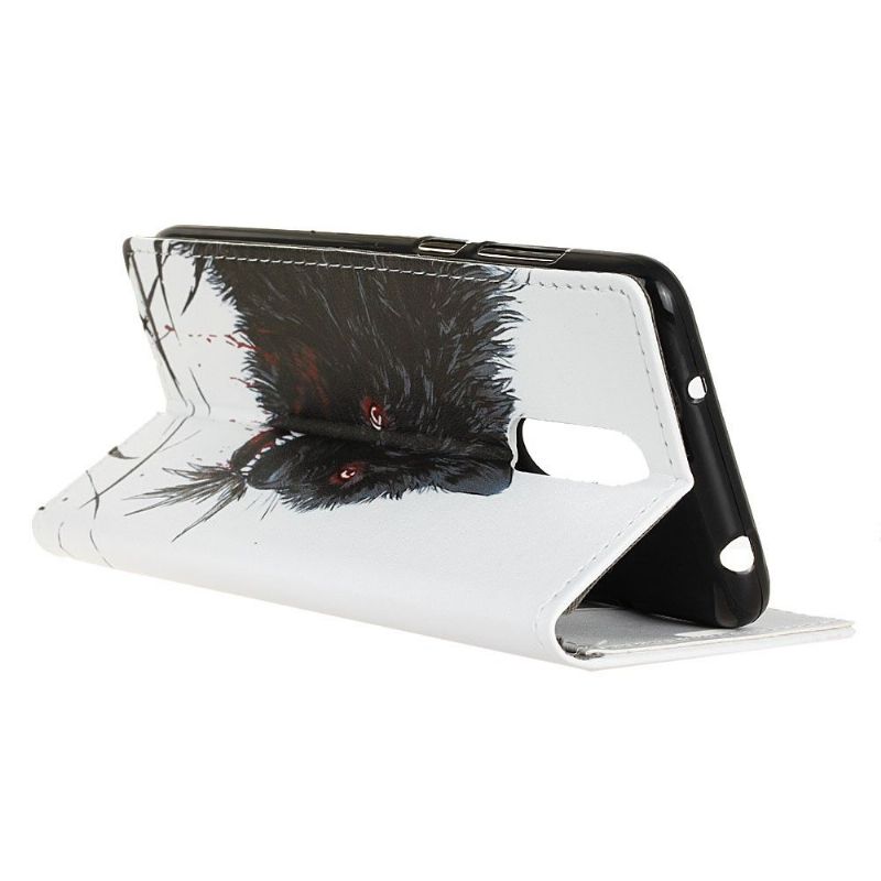 Flipové Pouzdro Na OnePlus 8 Černý Vlk