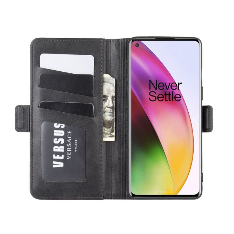 Kožené Pouzdro Na OnePlus 8 Peněženkové Pouzdro Matný Kryt Z Umělé Kůže