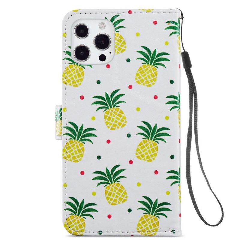 Flipové Pouzdro Na iPhone 13 Pro Ananas