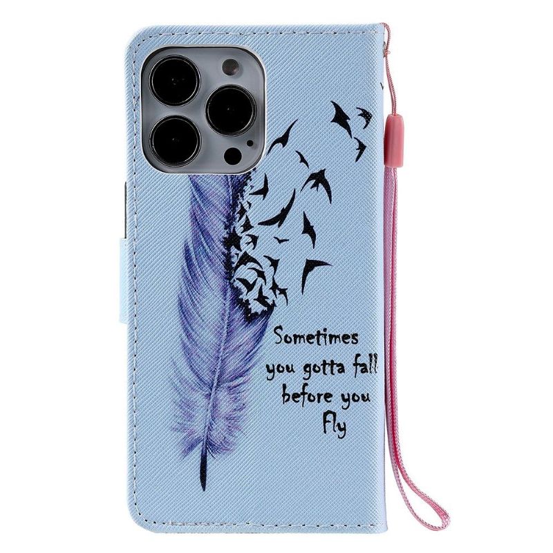 Flipové Pouzdro Na iPhone 13 Pro Brk A Citace