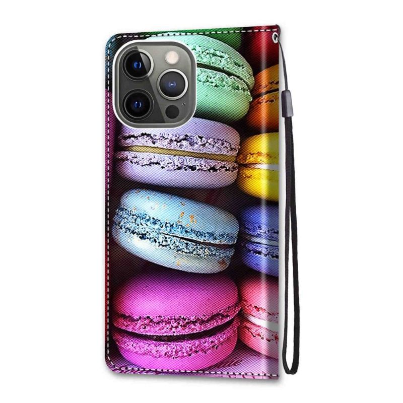 Flipové Pouzdro Na iPhone 13 Pro Makronky